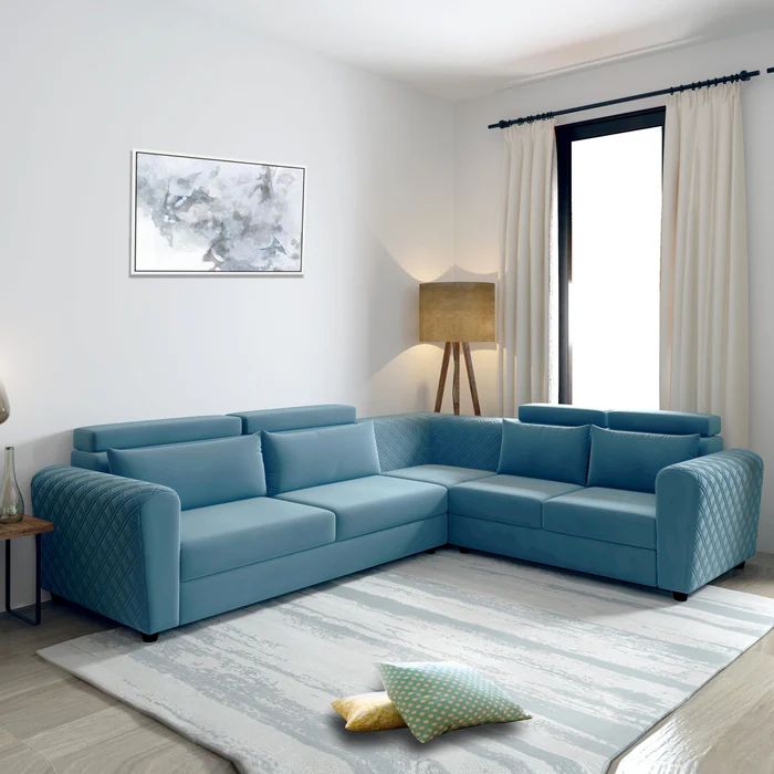 modern l shape sofa set for